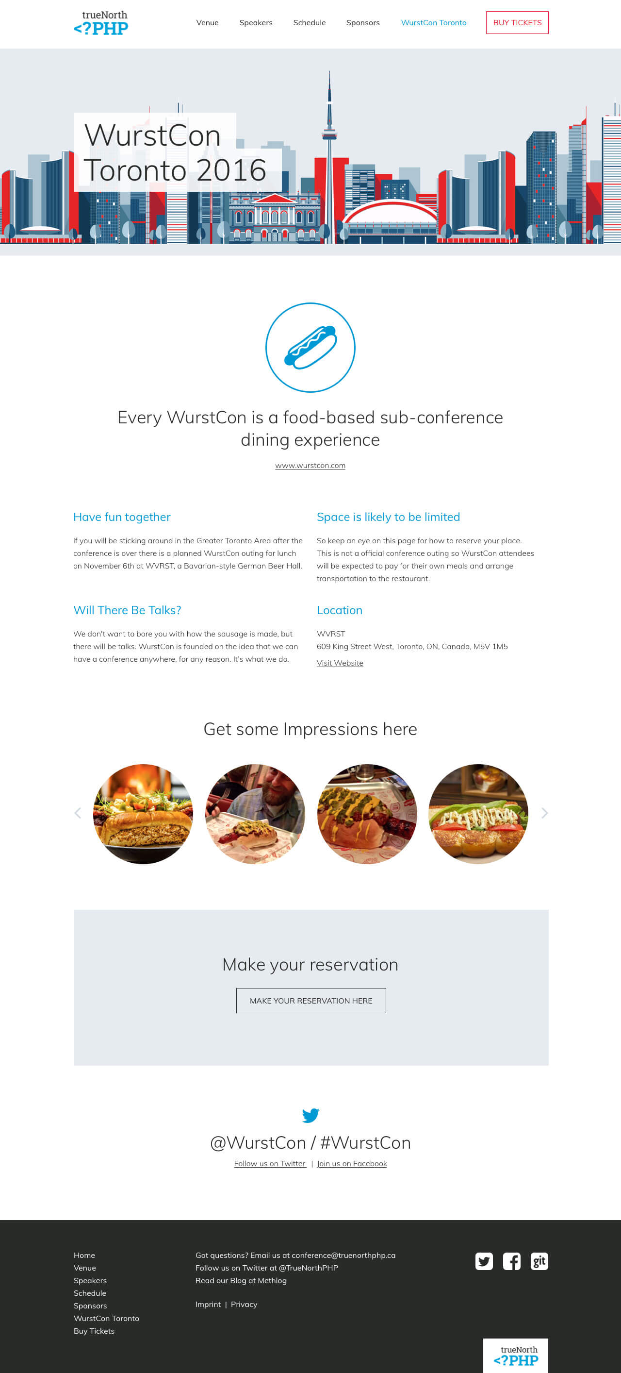 TrueNorth PHP Website-Relaunch Wurstcon Desktop