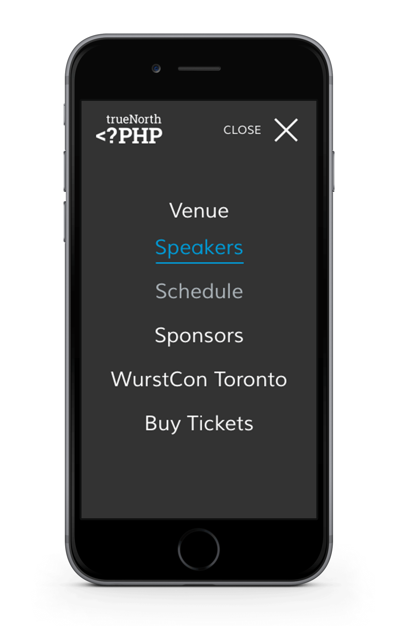 TrueNorth PHP Website-Relaunch Navigation Mobile