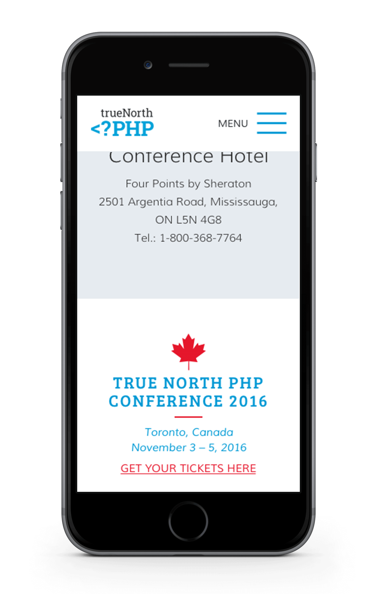 TrueNorth PHP Website-Relaunch Sticky Nav Mobile