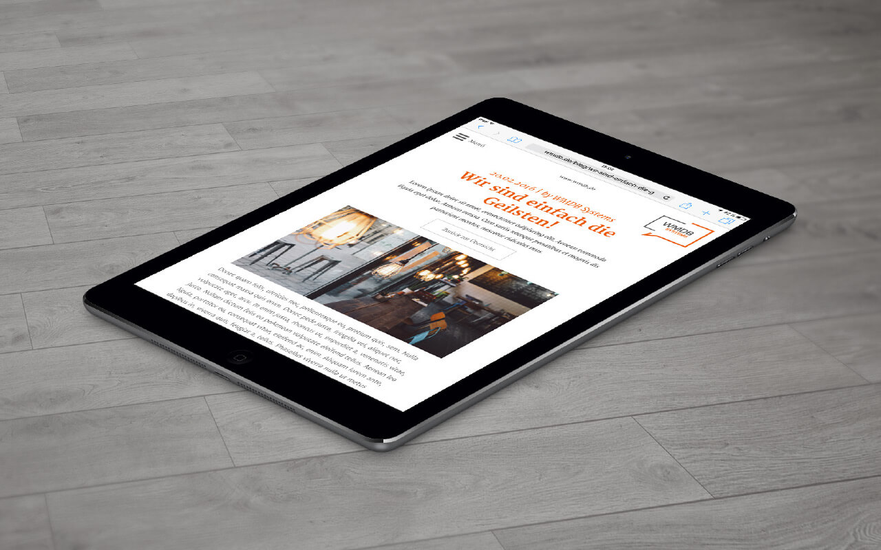 WMDB Systems Corporate Blog Tablet